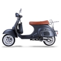 Classic Vespa Like Scooter Gas Moped Sliver 